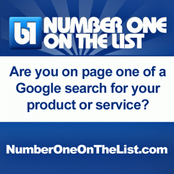 Your business website on Google page one of search results